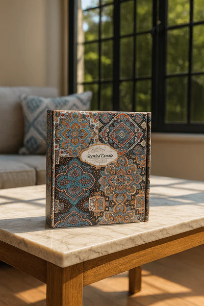 Decorative Floral Scented Tin Candles